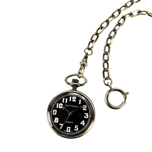 Eddie Pocket Watch - Black - Tokyobay