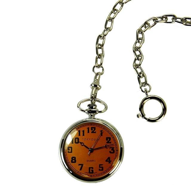 Eddie Pocket Watch - Orange - Tokyobay