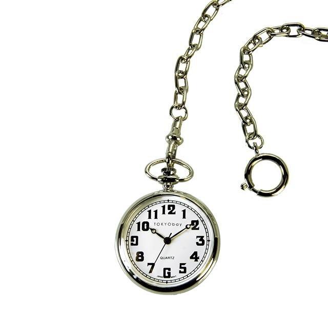 Eddie Pocket Watch - White - Tokyobay